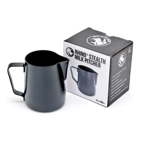 Rhino Μαύρη Stealth γαλατιέρα 360ml