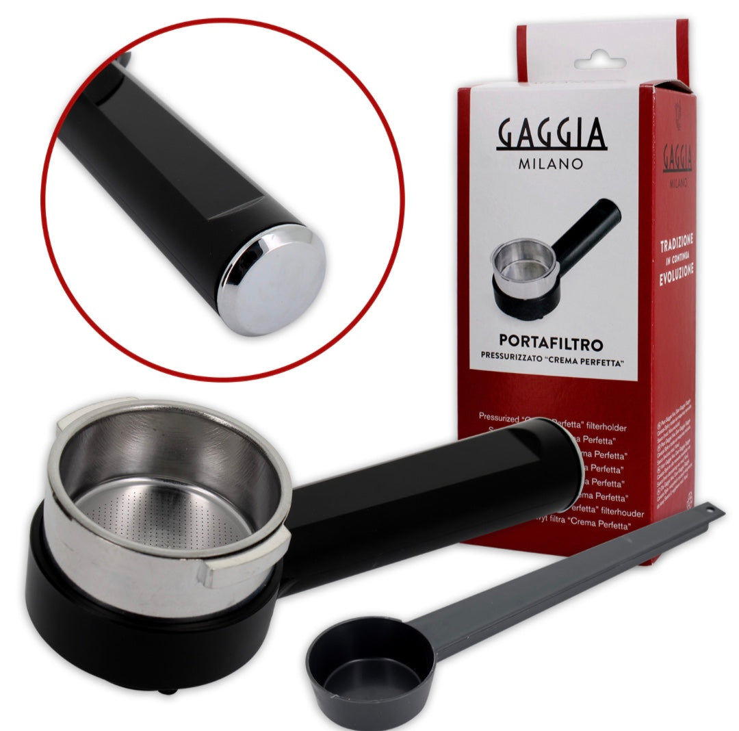Pressurised filter holder arm with wide flaps adaptable models Magic portafilter